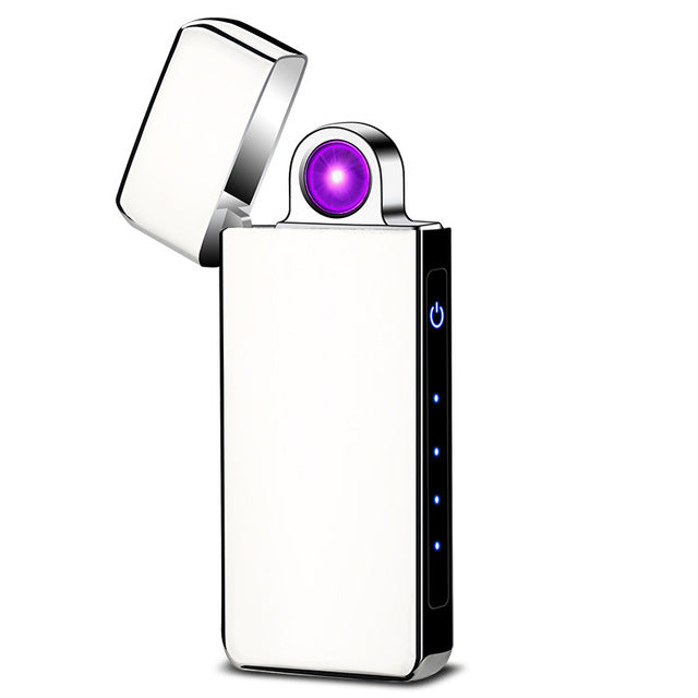 2019 portable charge Usb charging double arc  plasma eletronic pulse infrared sense touch induction windproof lighter